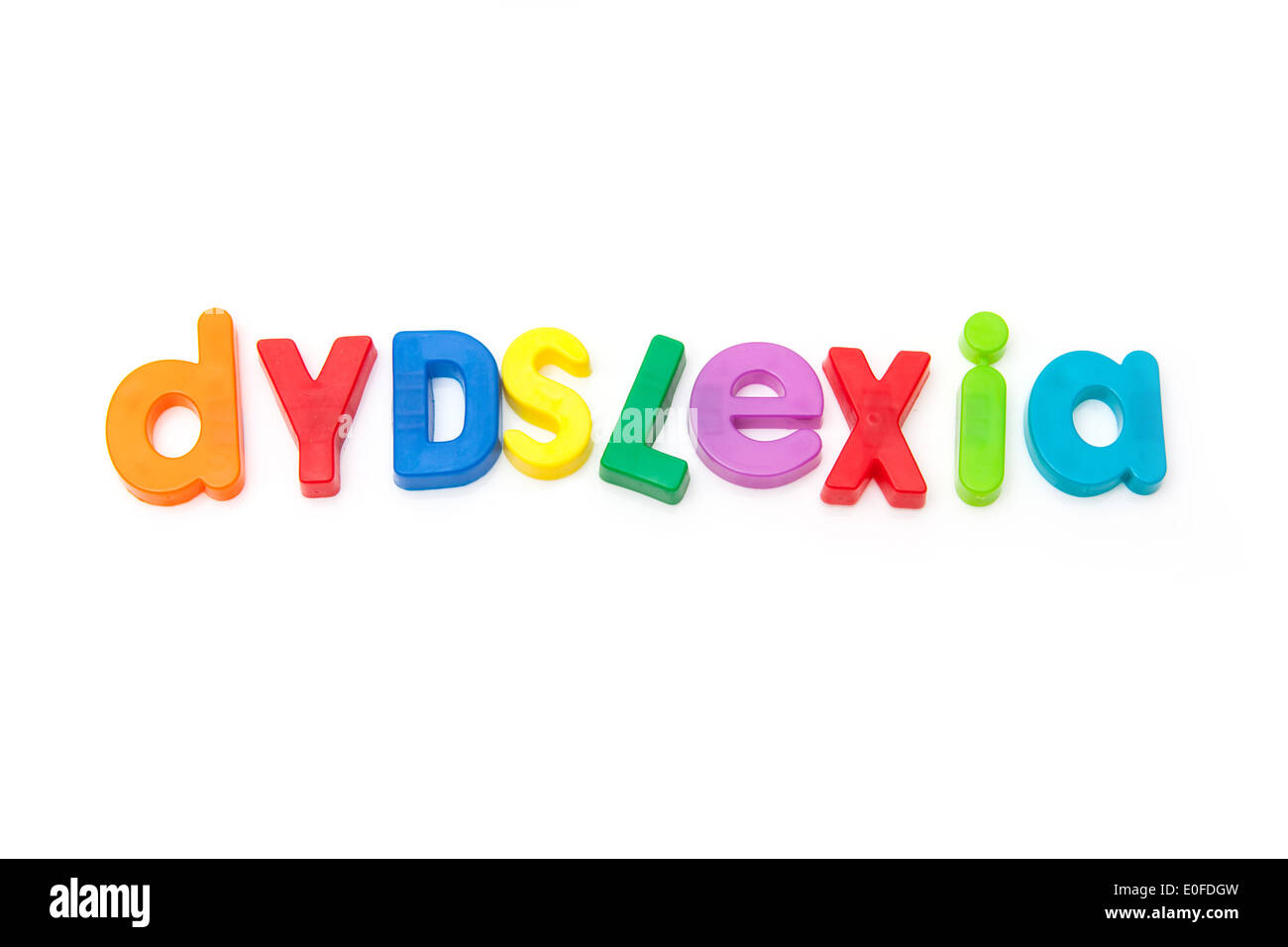 Alphabet magnétique dyslexique