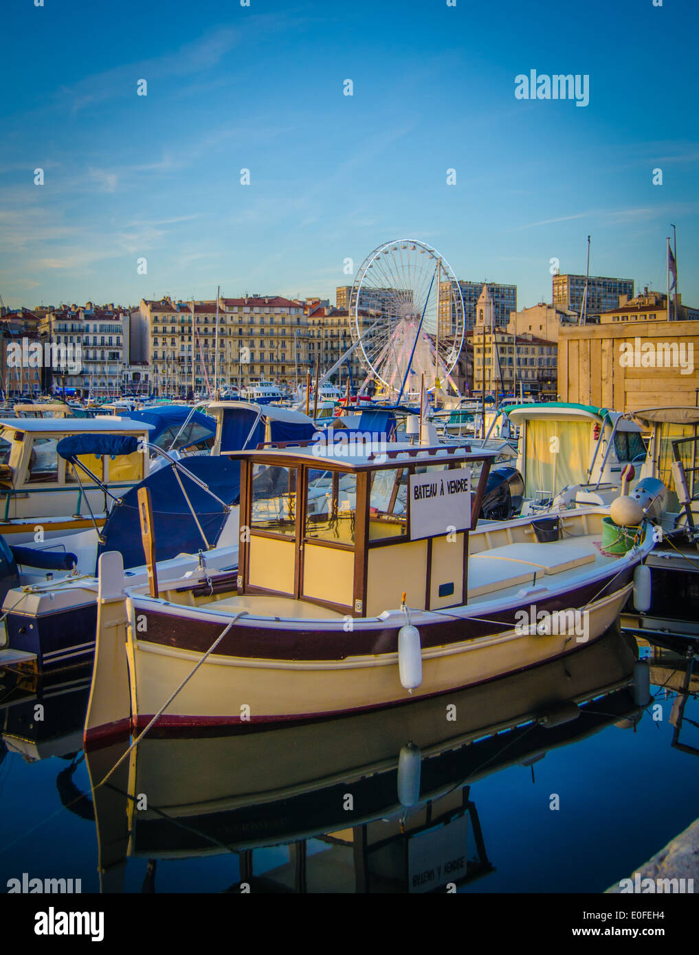 Le port de Marseille, France Banque D'Images