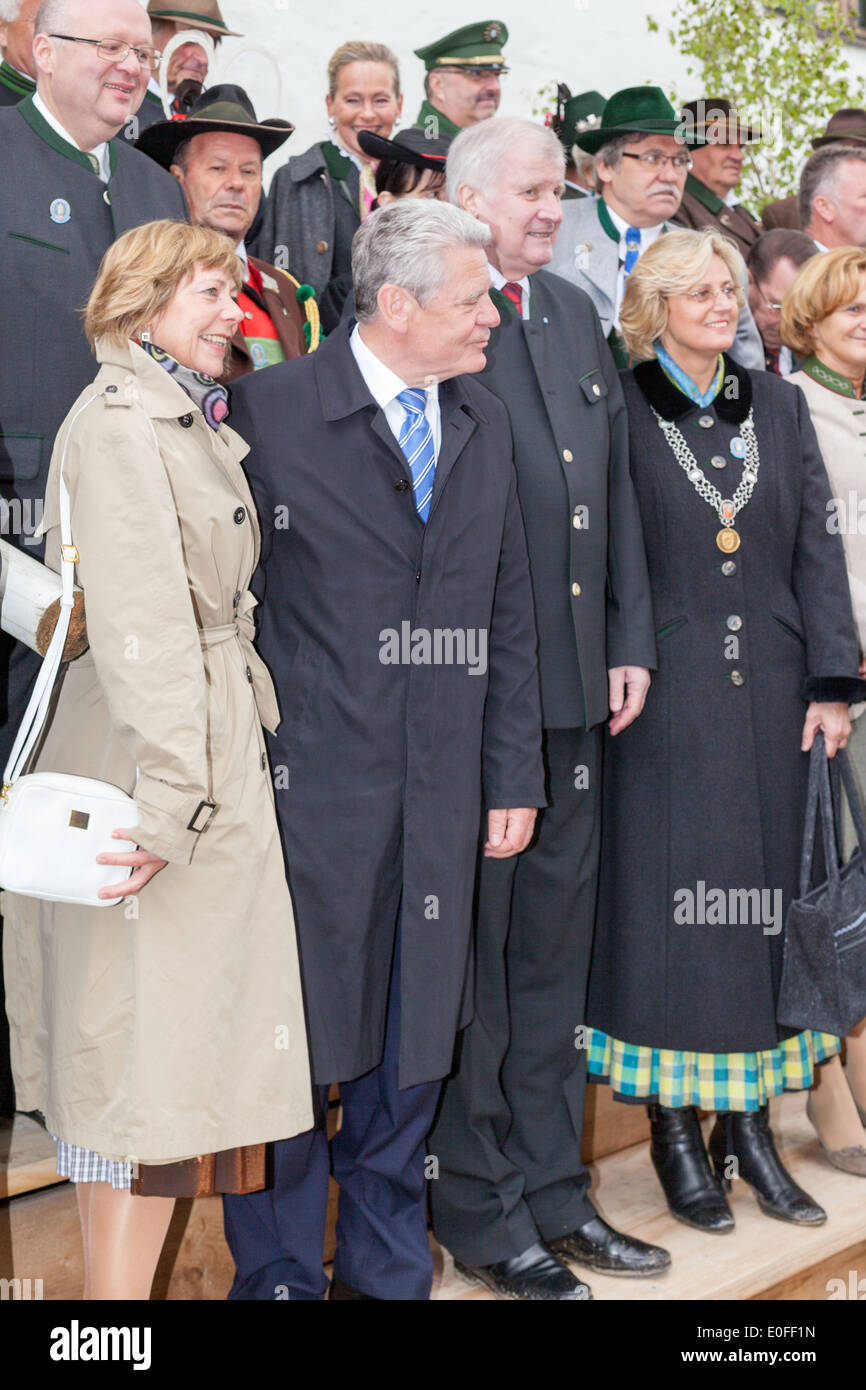Le Président Joachim Gauck et premier ministre Horst Seehofer Banque D'Images