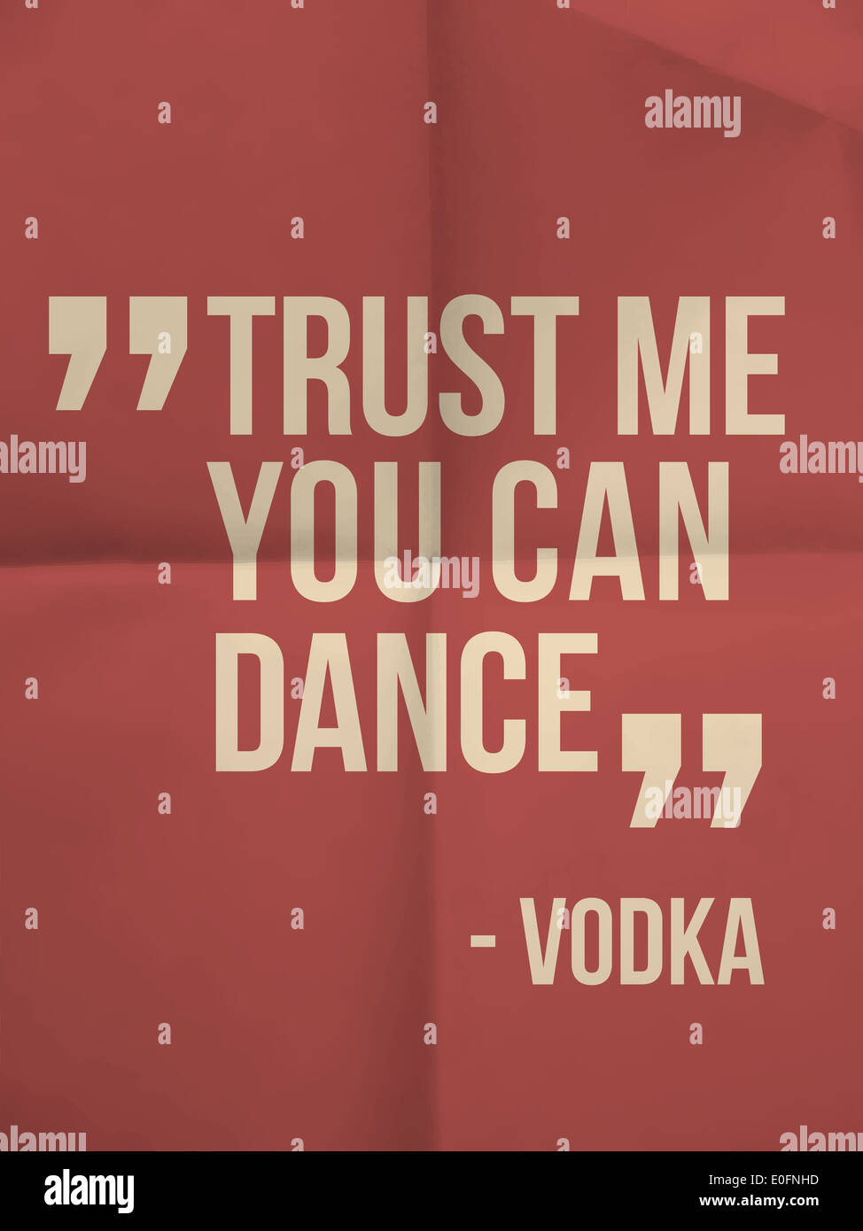 "Croyez-moi vous pouvez dance' citation sur fond coloré papier plié Banque D'Images