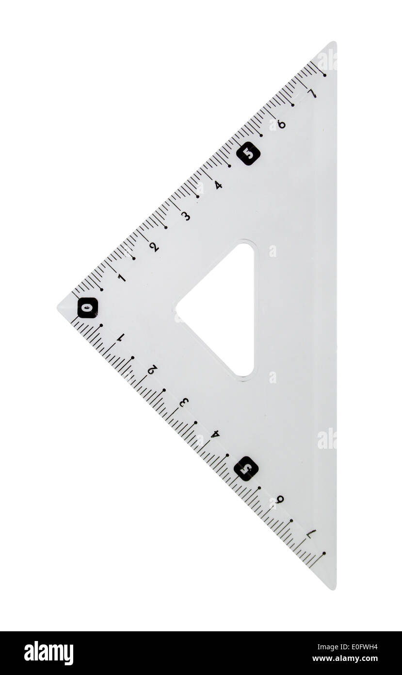 Outils de dessin technique isolé sur blanc. Banque D'Images