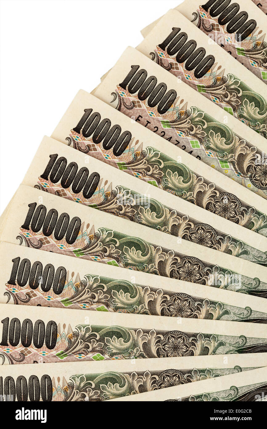 Monnaie japonaise yen yen yen japonais signe japonais Japon monnaie monnaie papier finances close-up, Japon Banque D'Images