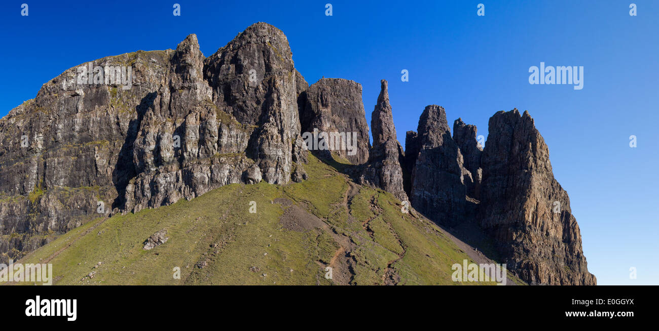 "Les Aiguilles", Quiraing, île de Skye, Écosse Banque D'Images