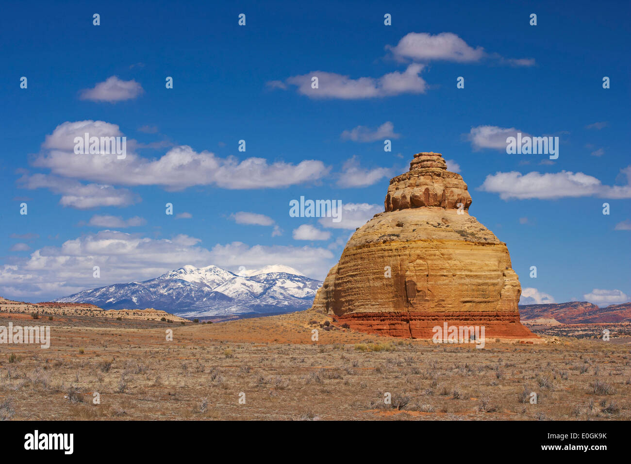 Church Rock, Montagnes La Sal, Utah, USA, Amérique Latine Banque D'Images