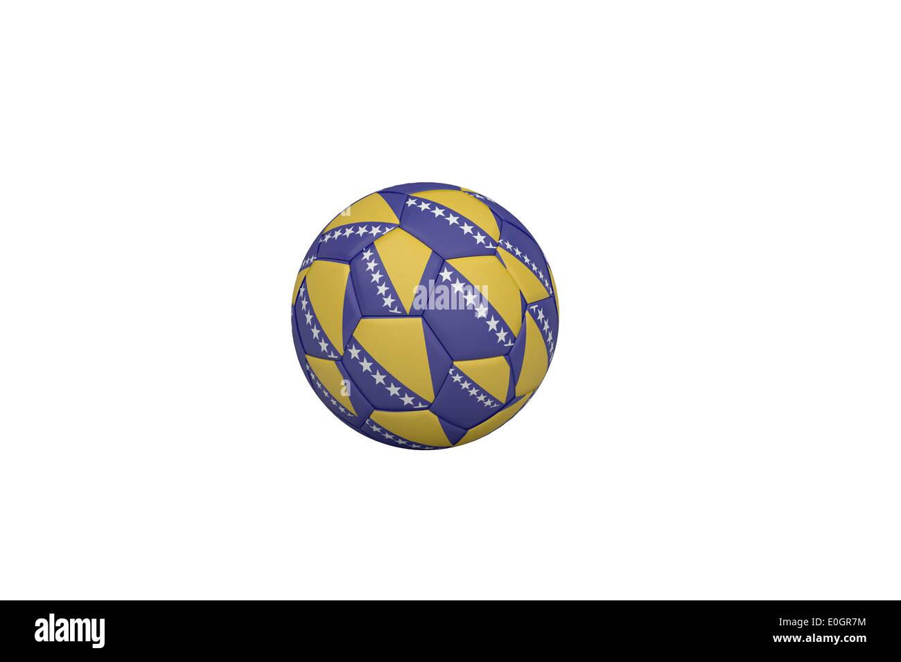 En football couleurs bosniaque Banque D'Images