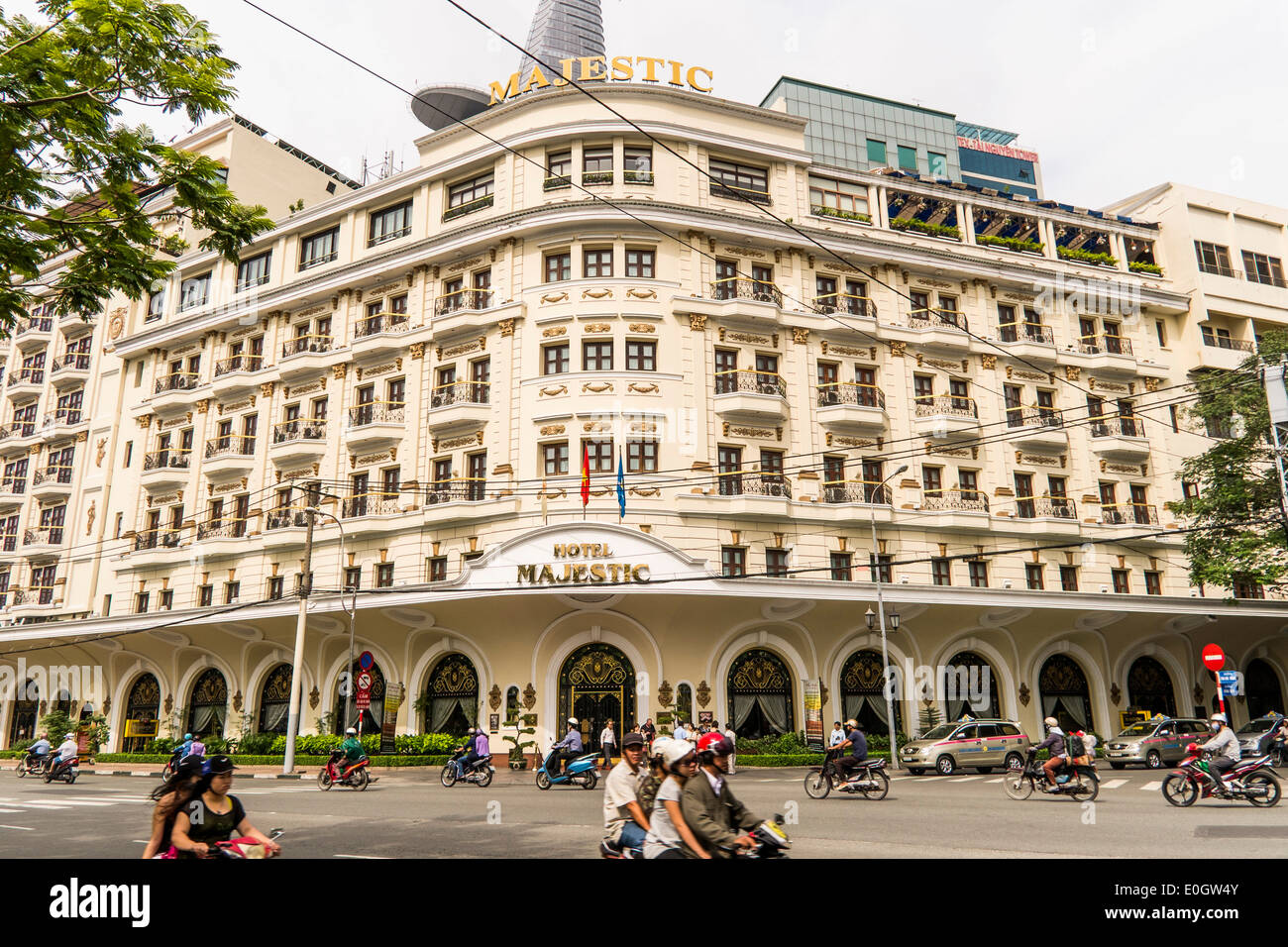 Hôtel Majestic à Saigon, Vietnam du Sud, Vietnam, Asie Banque D'Images