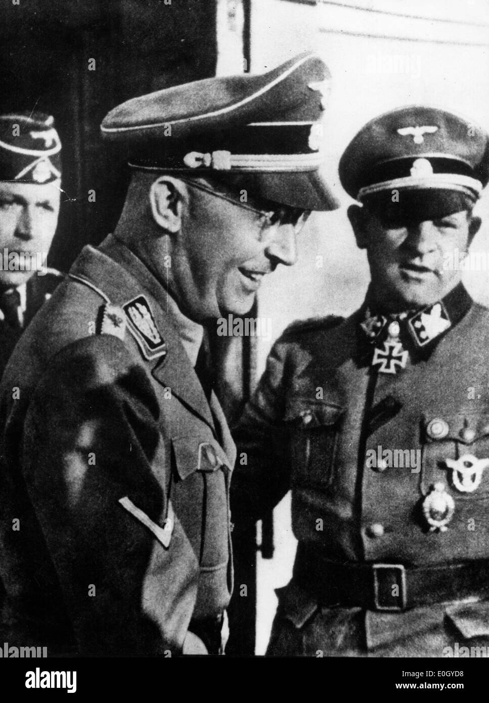 01 janvier 1940 - Allemagne - dossier Photo : Vers les années 1940, l'emplacement exact inconnu. Un portrait de profil de leader Nazi Heinrich Himmler. Banque D'Images