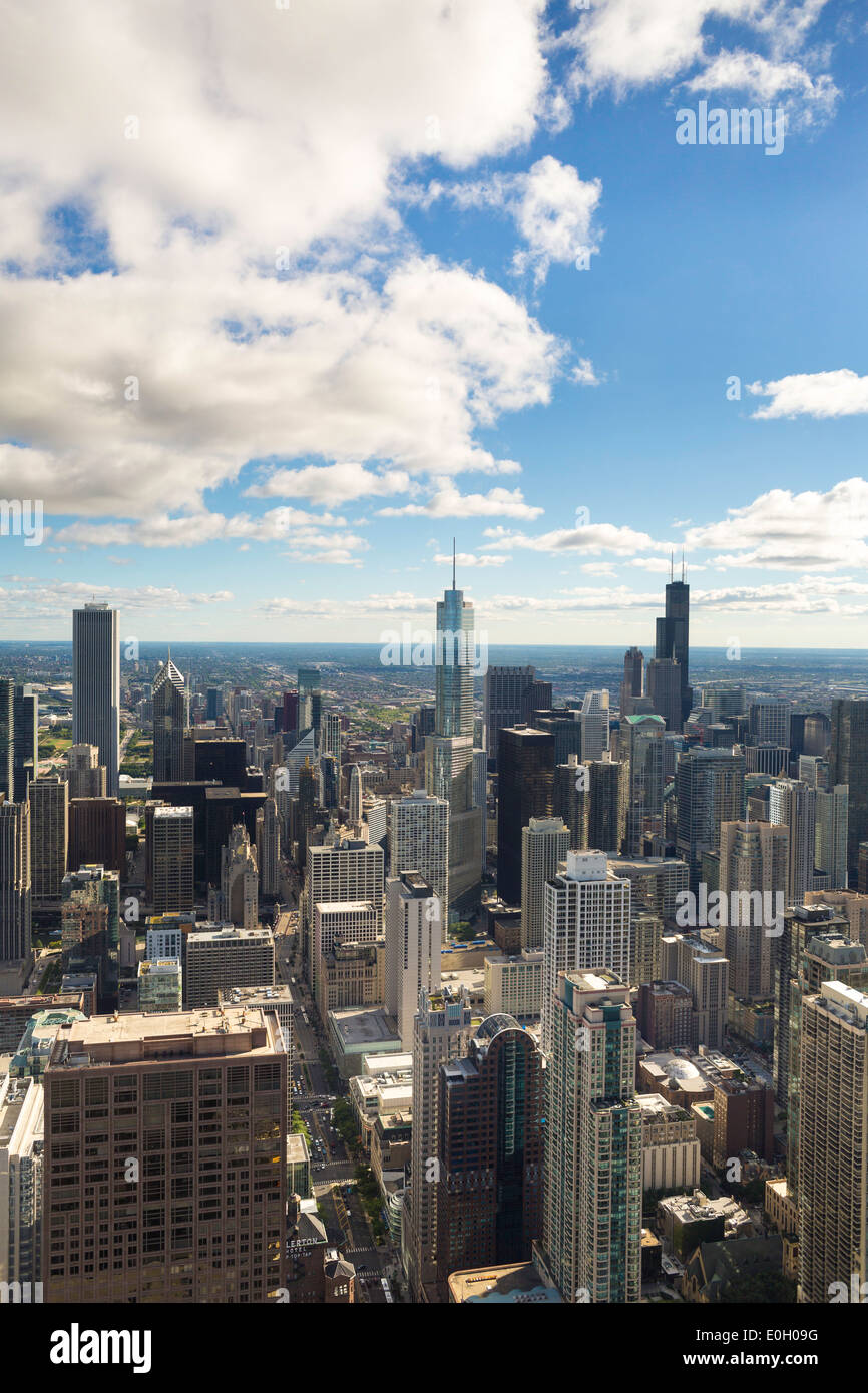 Chicago, Illinois, États-Unis d'Amérique, du centre-ville city skyline Banque D'Images