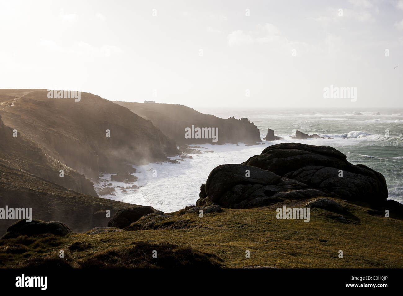 South West Coast Path, Lands End Banque D'Images