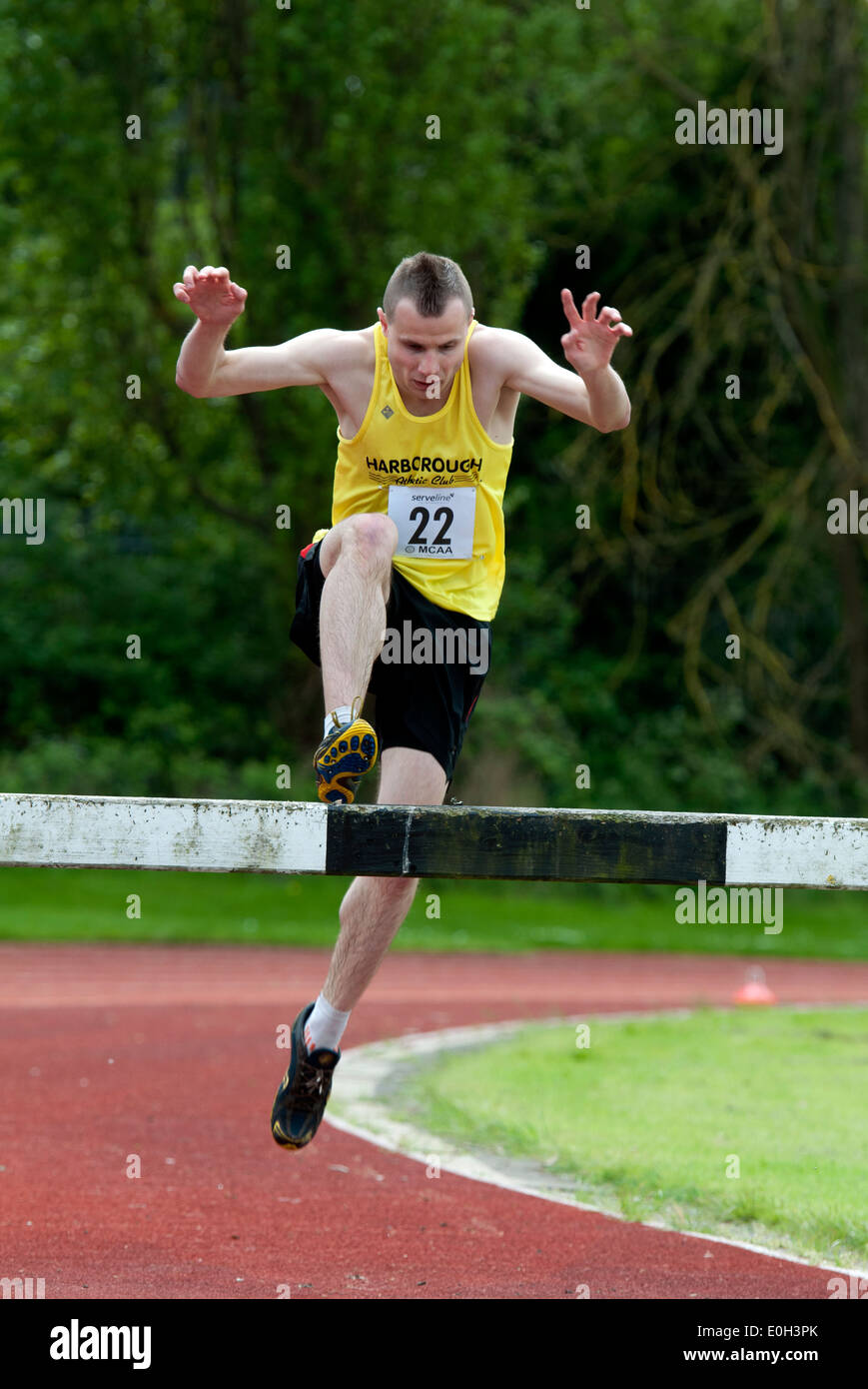 Athlétisme, course d'hommes au niveau des clubs, UK Banque D'Images