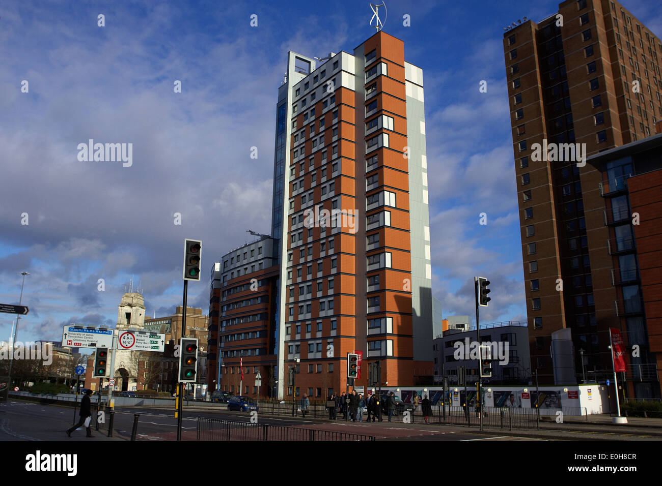 Logement étudiant à l'université Aston, Birmingham uk Banque D'Images