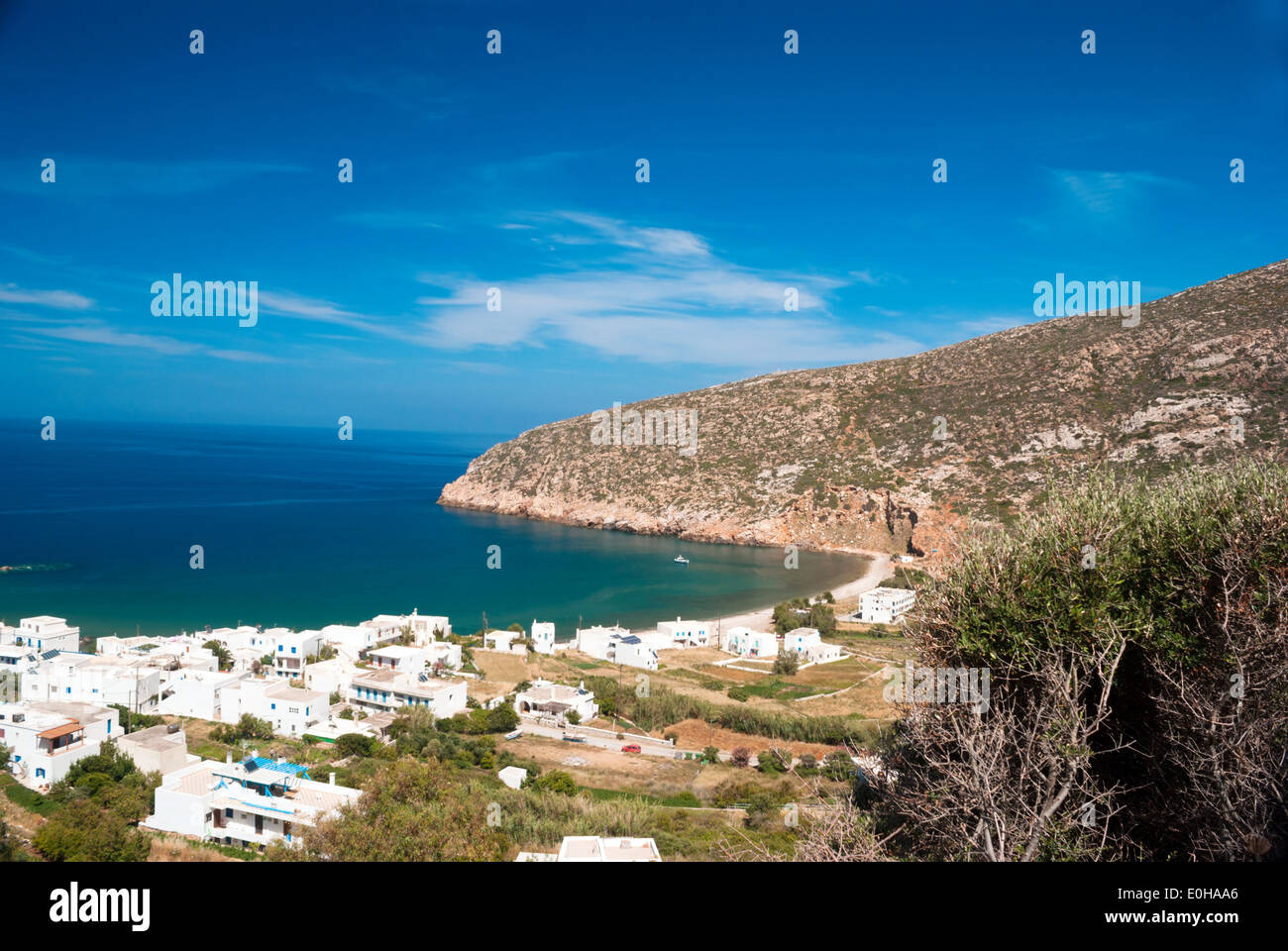 Tradisinal village sur l'île de Naxos, Grèce Banque D'Images