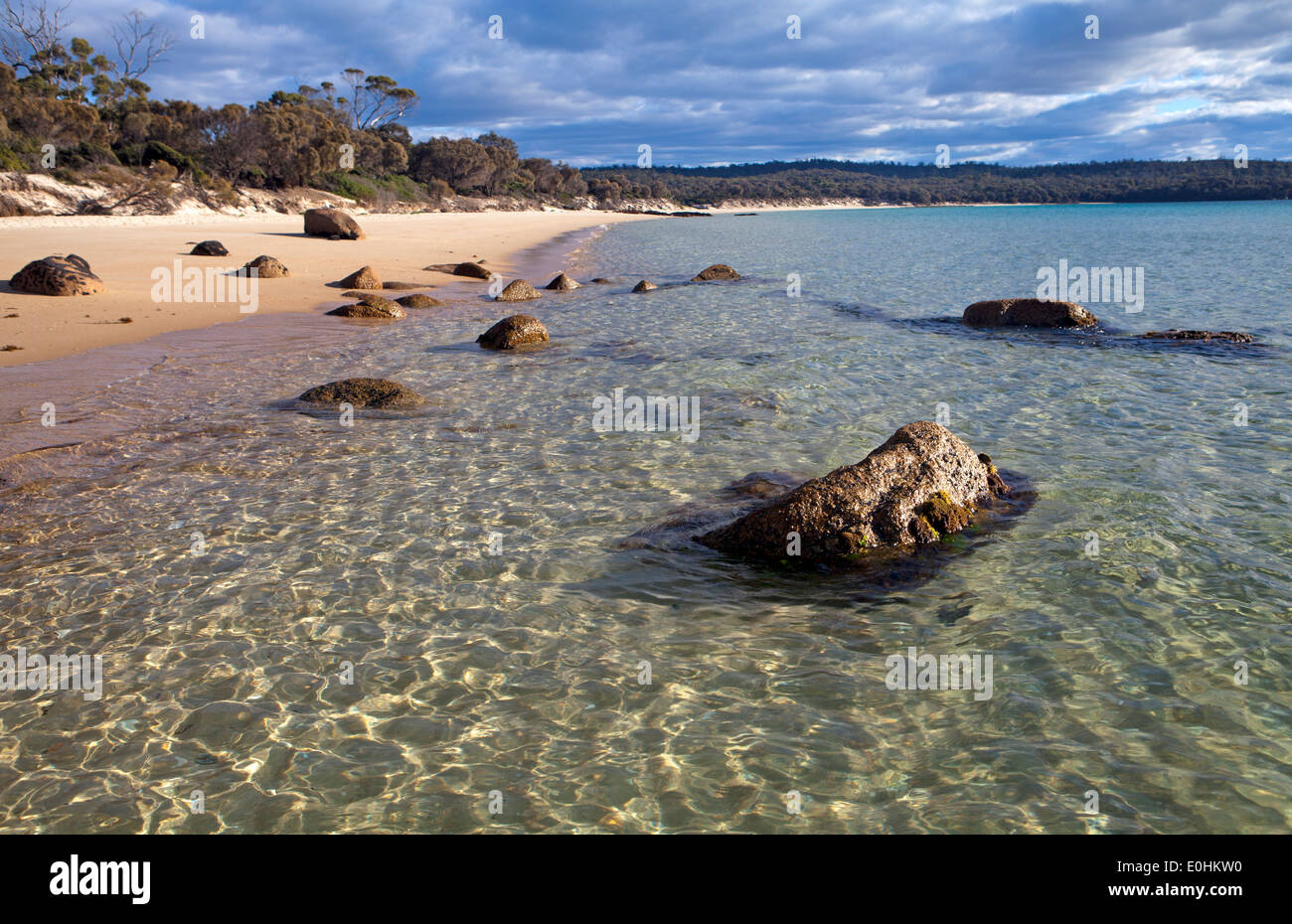 Plage de Cooks dans Parc national de Freycinet Banque D'Images