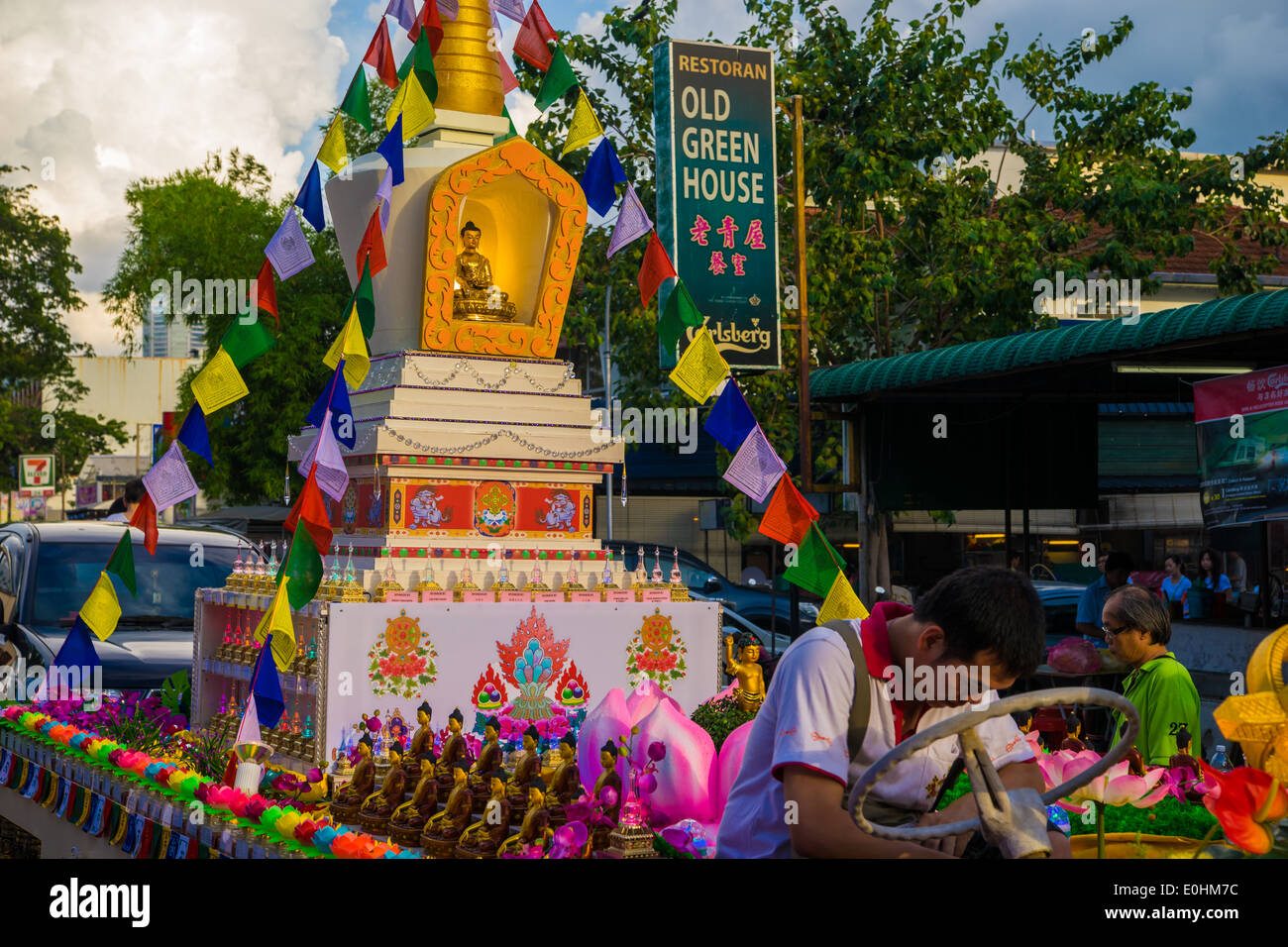 Vesak Day Parade à Penang Banque D'Images