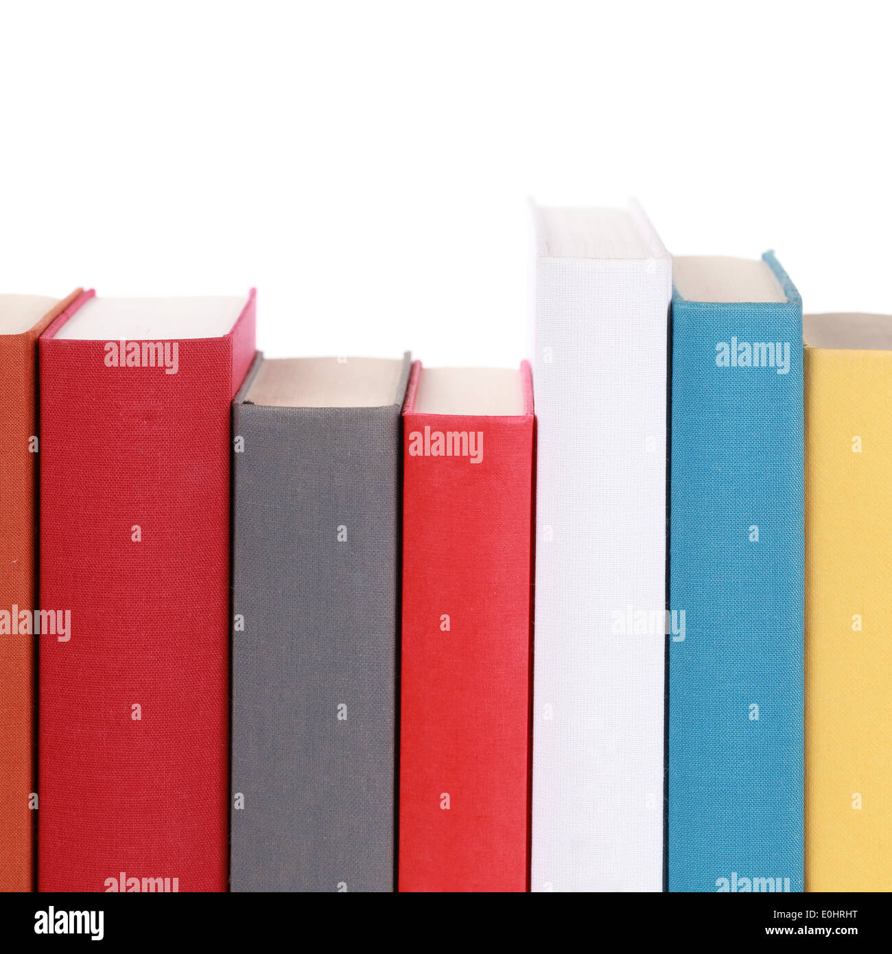 Dos de livres colorés avec copyspace pour votre propre texte Banque D'Images