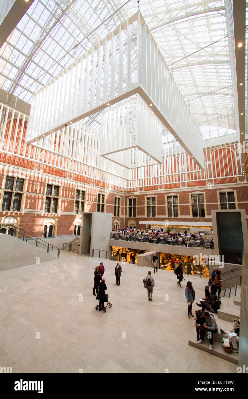 Le Rijksmuseum à Amsterdam aux Pays-Bas Banque D'Images