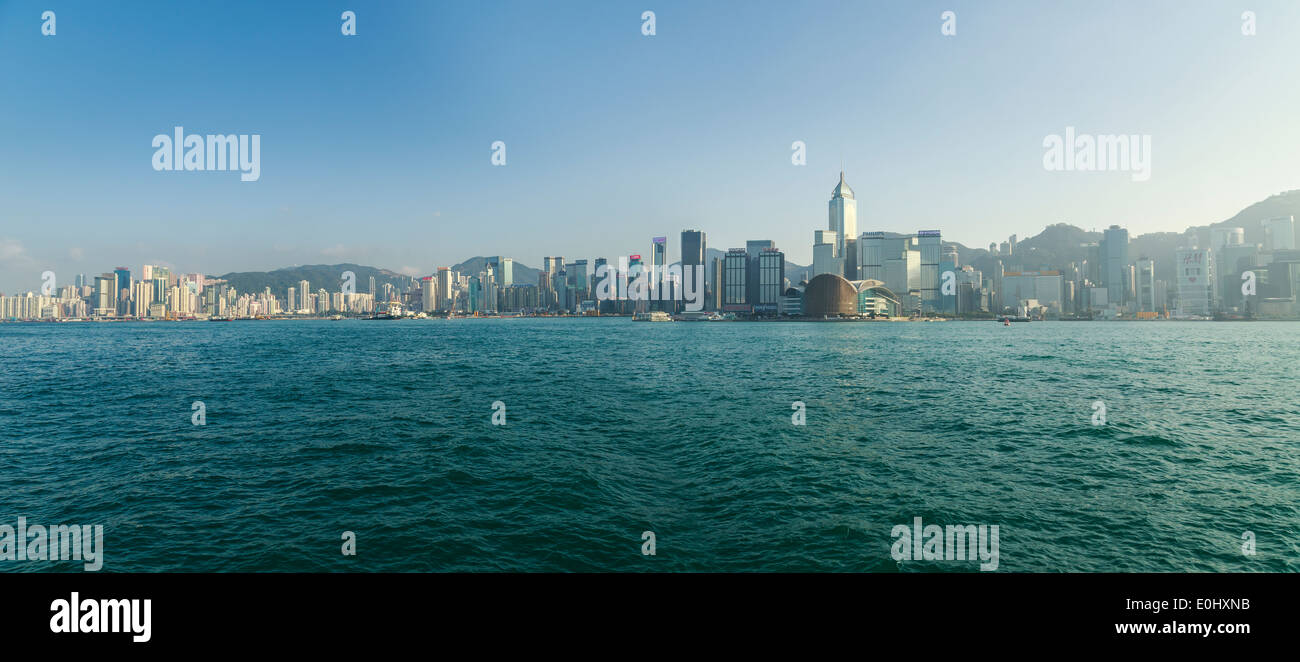 Les immeubles de grande hauteur de l'île de Hong Kong Banque D'Images