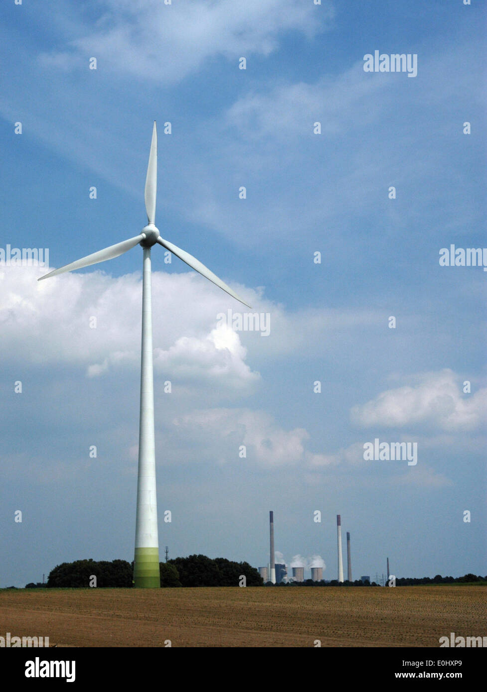 L'Allemagne, près de Cologne, l'énergie éolienne, l'éolienne, Köln, Deutschland, nahe Windenergie, aérogénérateur Banque D'Images