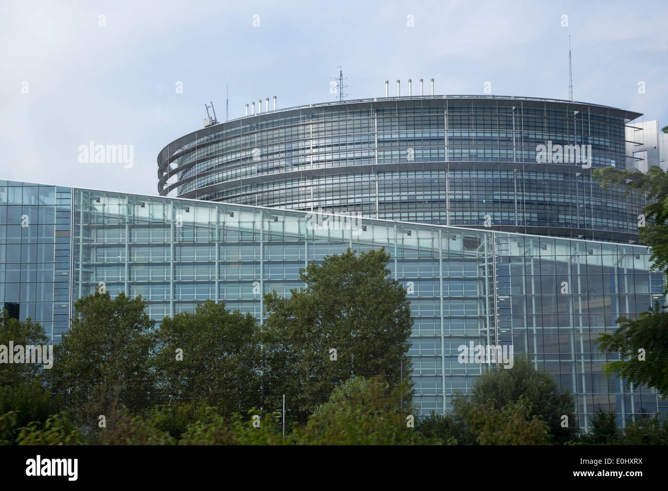 Bâtiment du Parlement européen à Strasbourg (France) Banque D'Images
