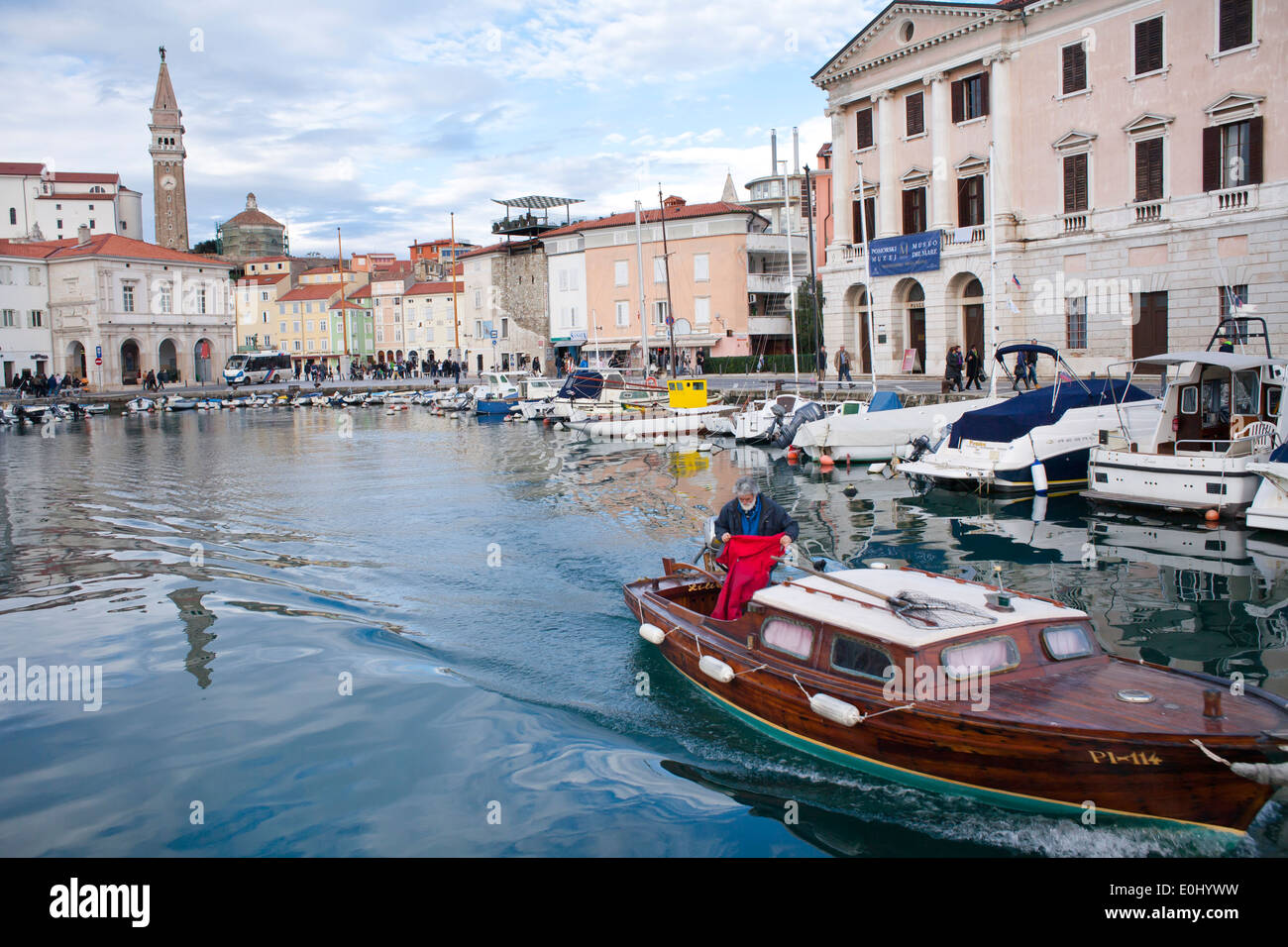 Piran Slovénie Europe Banque D'Images