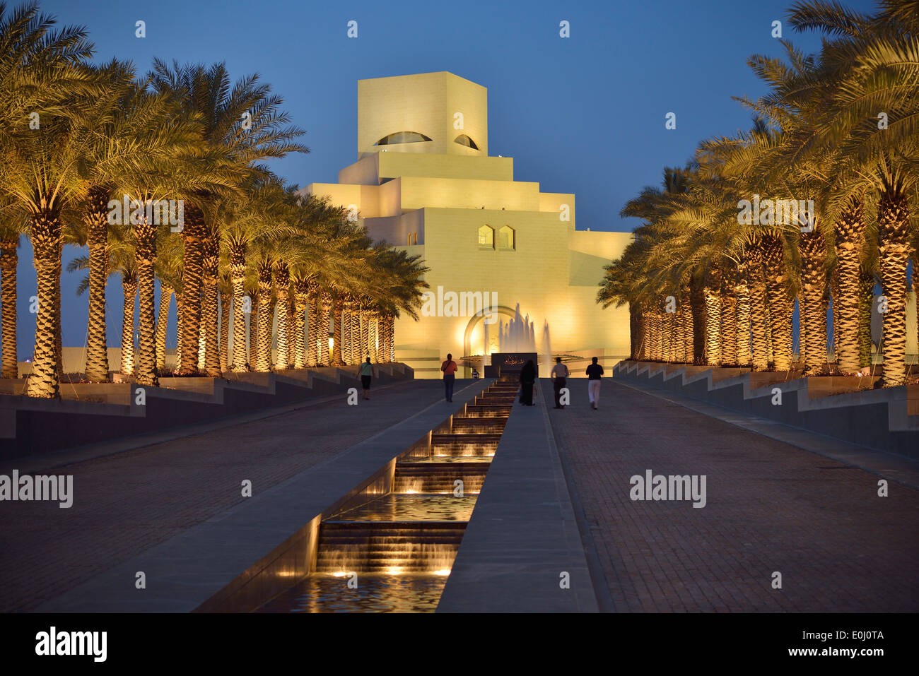Doha. Le Qatar. Musée d'Art Islamique conçu par I.M.Pei. Banque D'Images