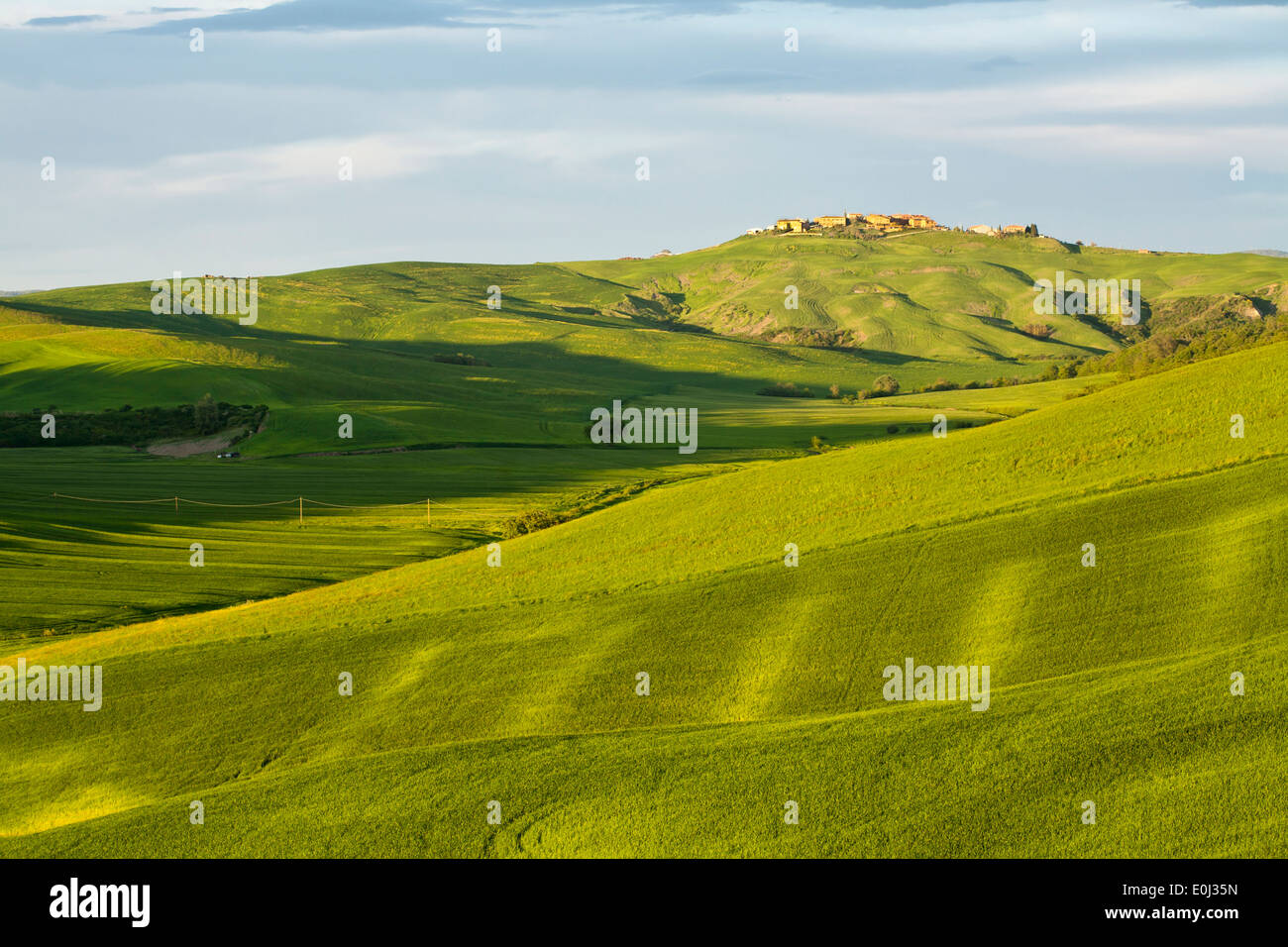 La campagne toscane, La Crete Senesi Italie. Banque D'Images