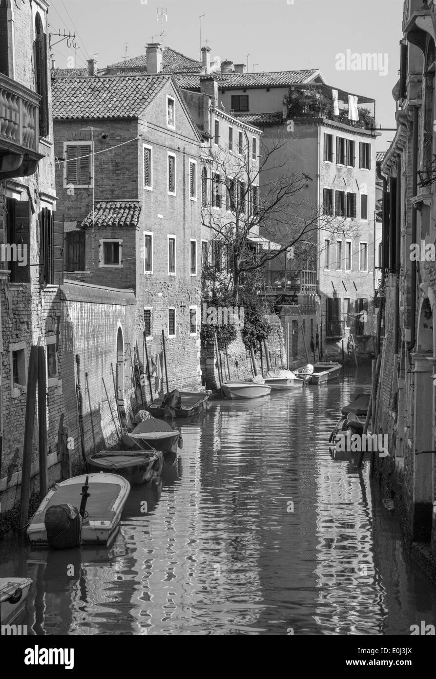 Venise, Italie - 14 mars 2014 : à partir de la ponte de San Francesco mariée Banque D'Images