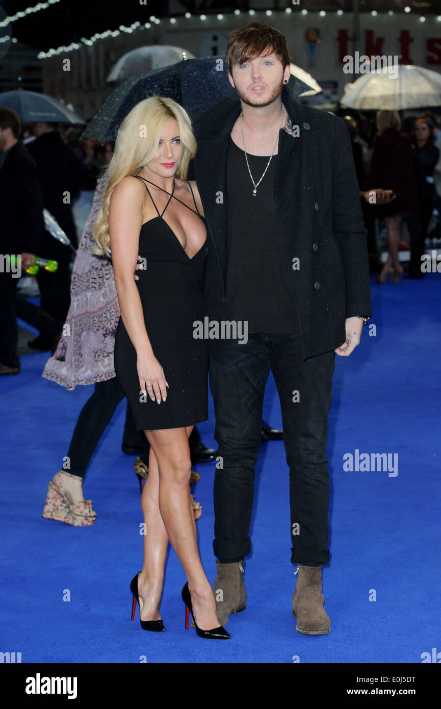 Jessica Grist et James Arthur arriver pour le Royaume-Uni Première de X-Men Days of Future Past. Banque D'Images