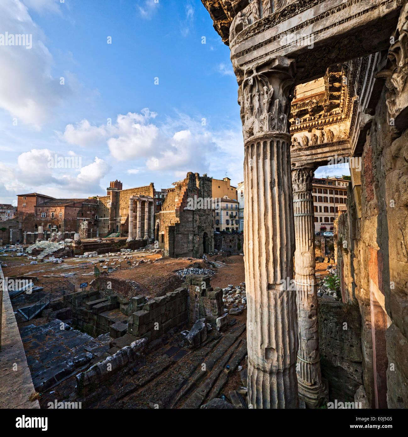 Forum de Trajan à Rome Italie Banque D'Images
