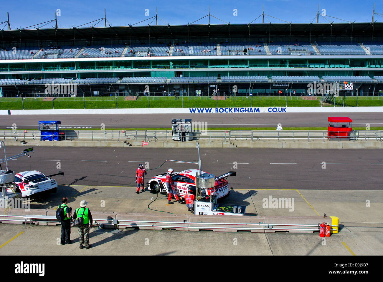 Le circuit de course de Rockingham Northamptonshire Banque D'Images