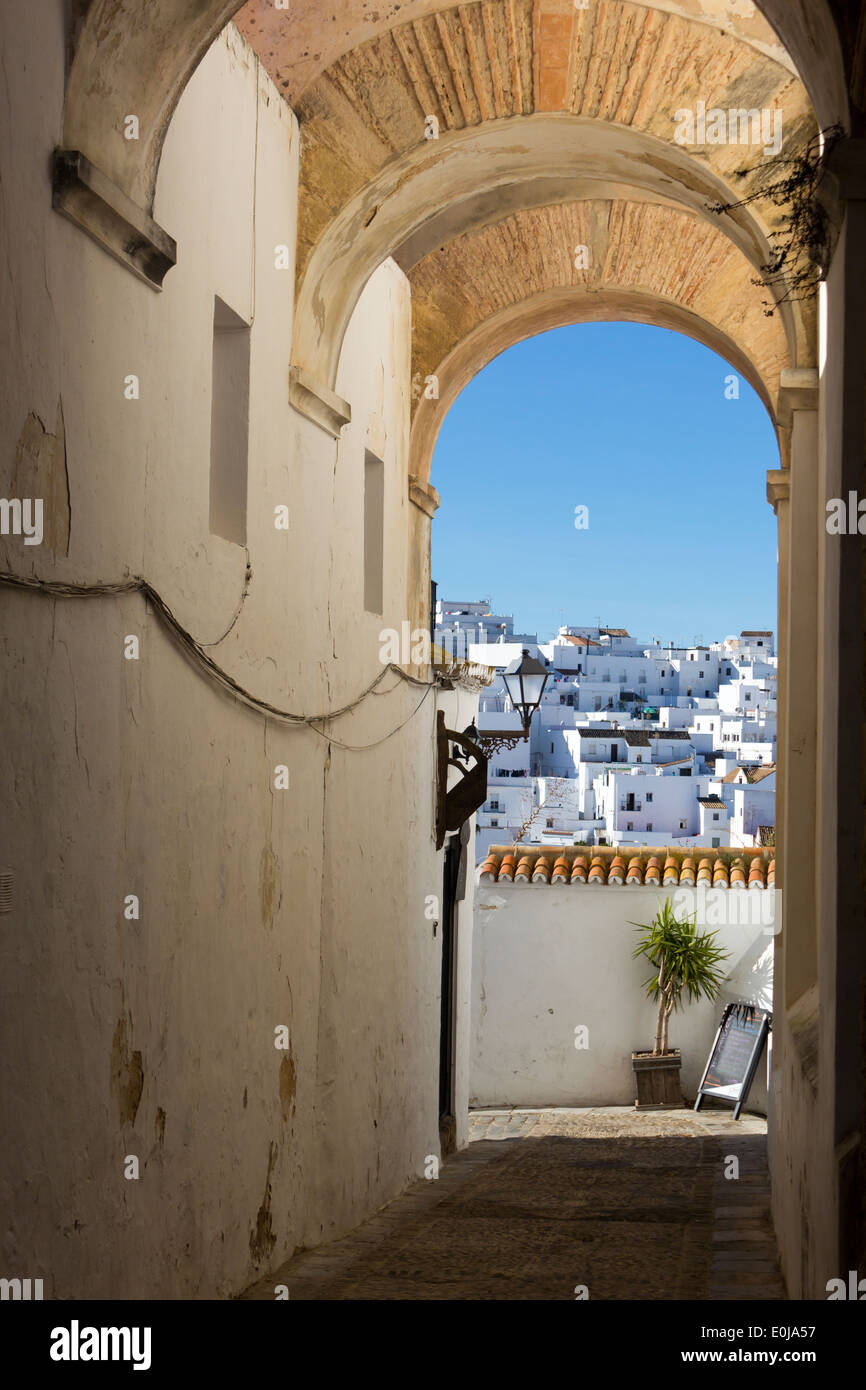 Vejer de la Frontera, province de Cadiz, Andalousie, espagne. Banque D'Images