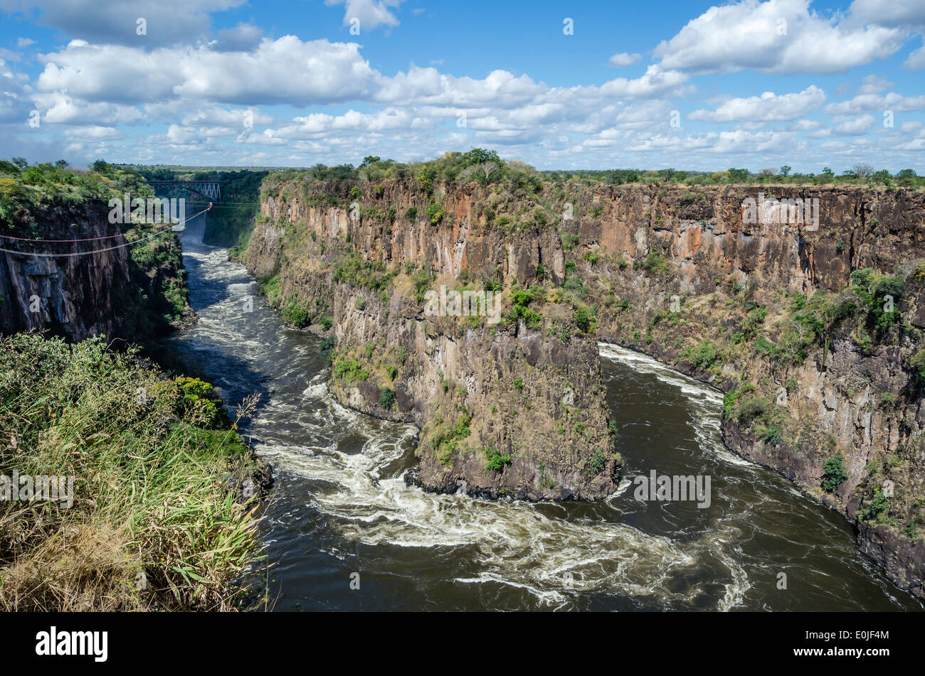 Victoria Falls au Zimbabwe Banque D'Images