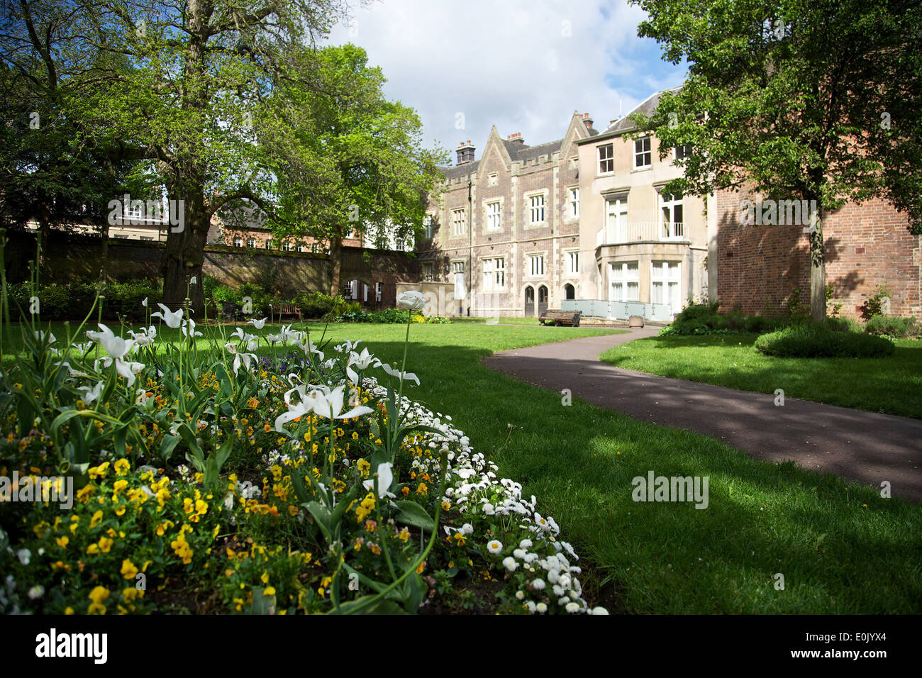 Jardins en Maison Pageant Warwick Warwickshire Banque D'Images