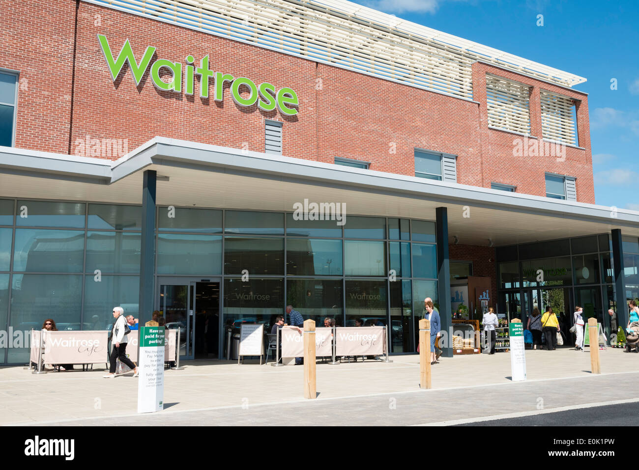 Supermarché Waitrose dans Hereford, Royaume-Uni. Banque D'Images