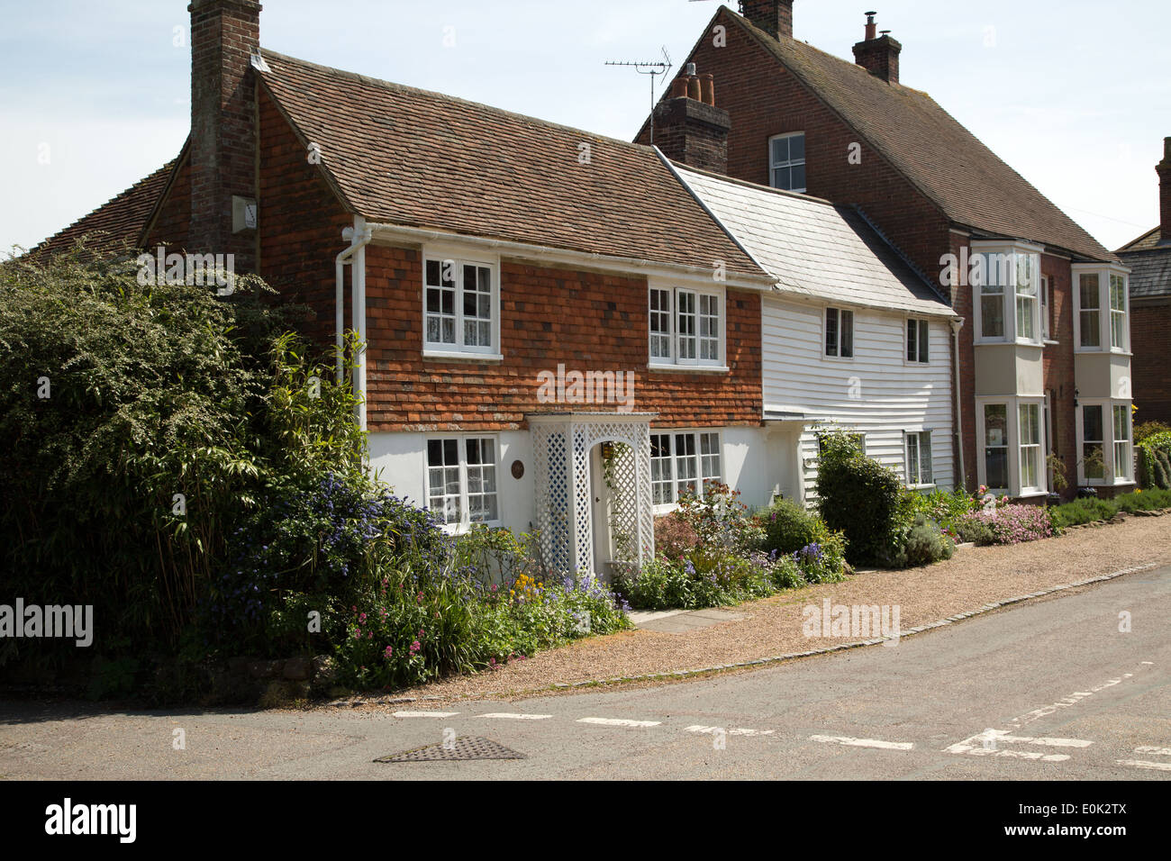 Wealden traditionnels maisons Dans Friars Road, Rye, East Sussex, Angleterre Banque D'Images