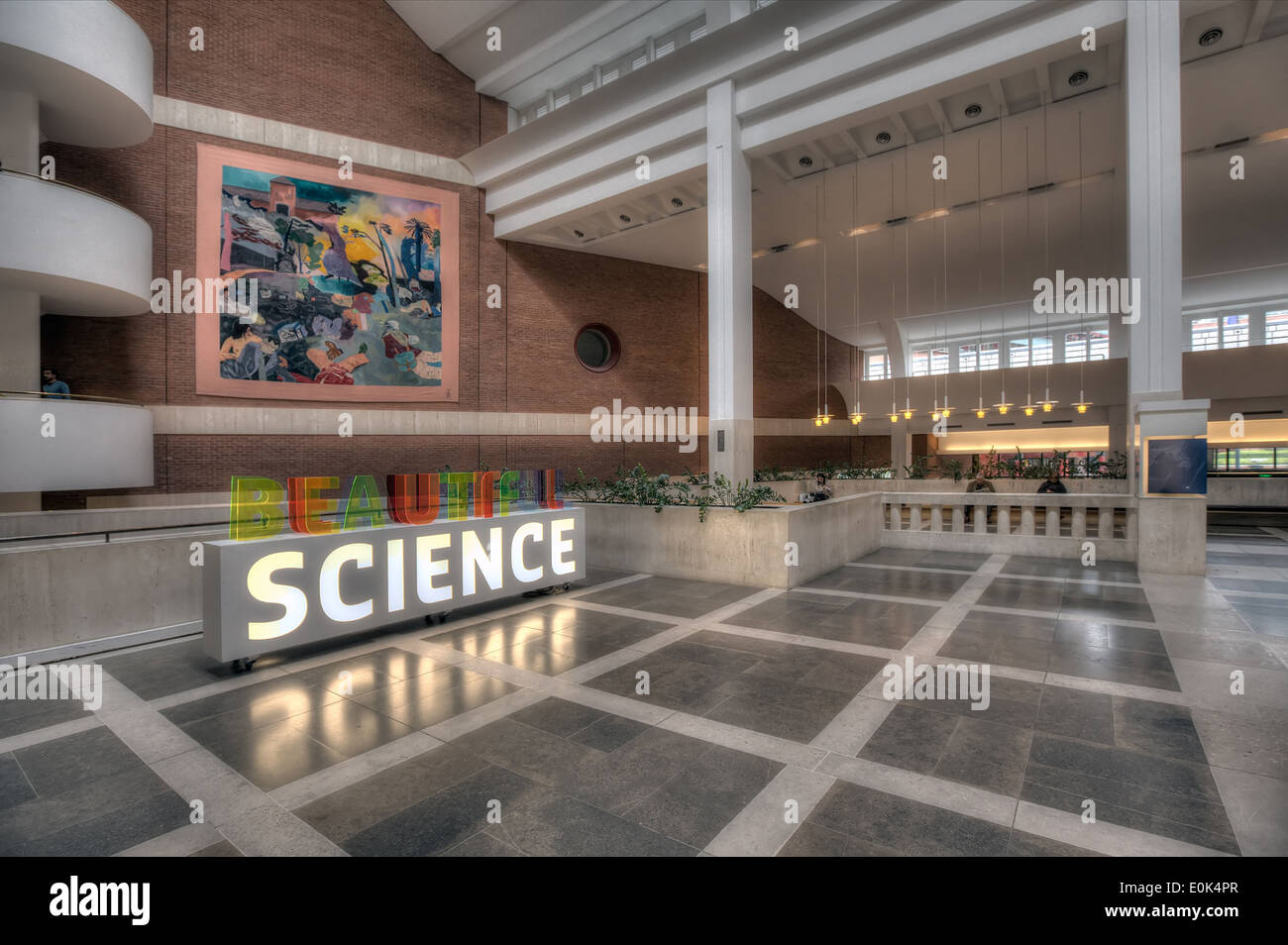 Le foyer principal de la British Library à Londres. Banque D'Images
