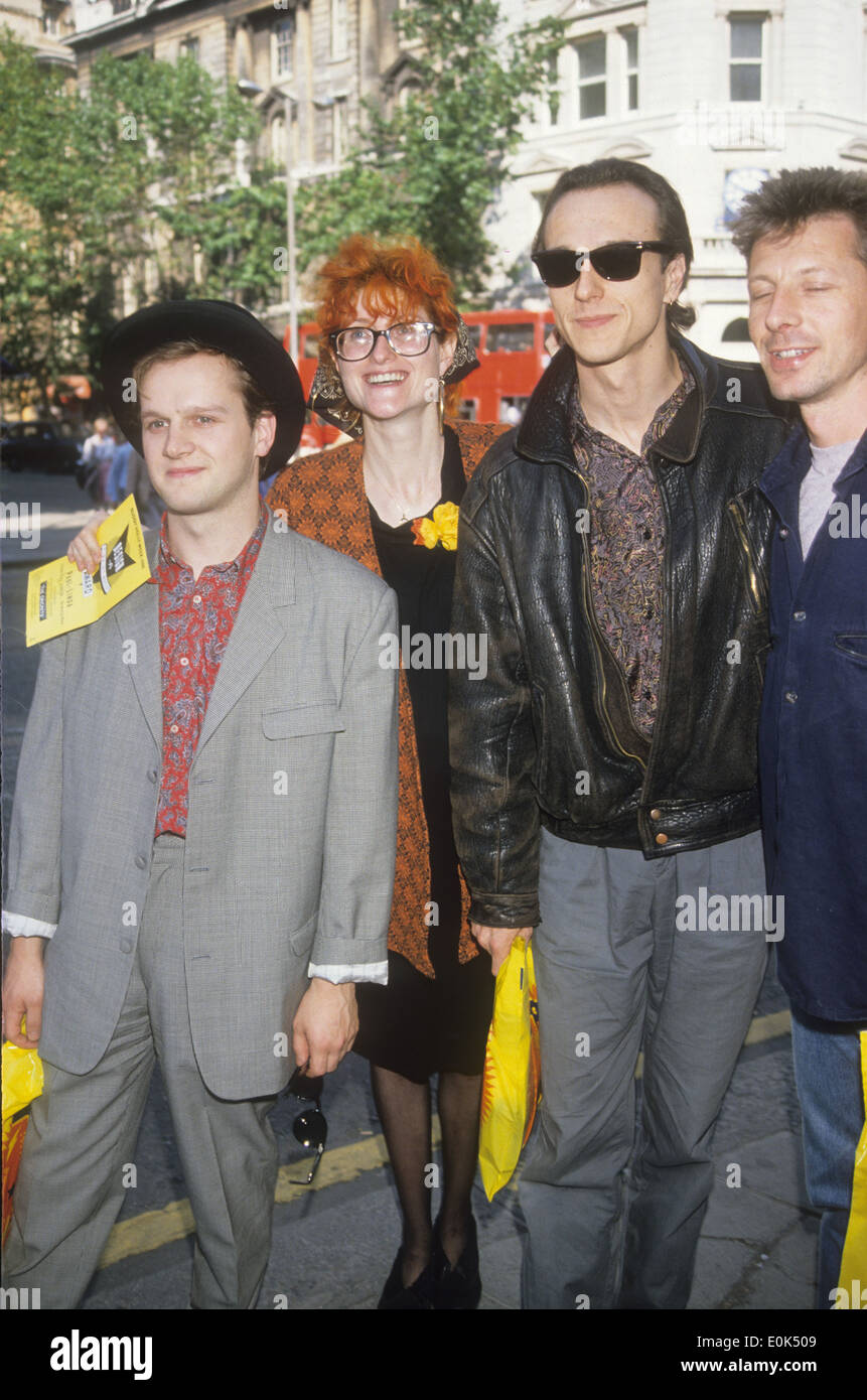 FAIRGROUND ATTRACTION UK groupe pop acoustique vers 1988 avec la chanteuse Eddi Reader Banque D'Images
