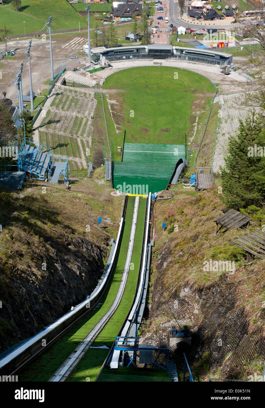 Temps de printemps Wielka Krokiew Zakopane Banque D'Images