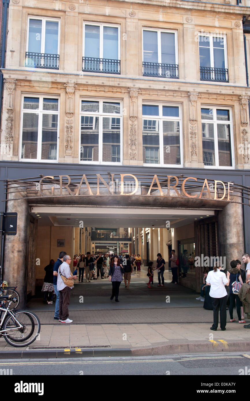 Le centre commercial Grand Arcade, St Andrews Street, Cambridge, Angleterre, Royaume-Uni Banque D'Images