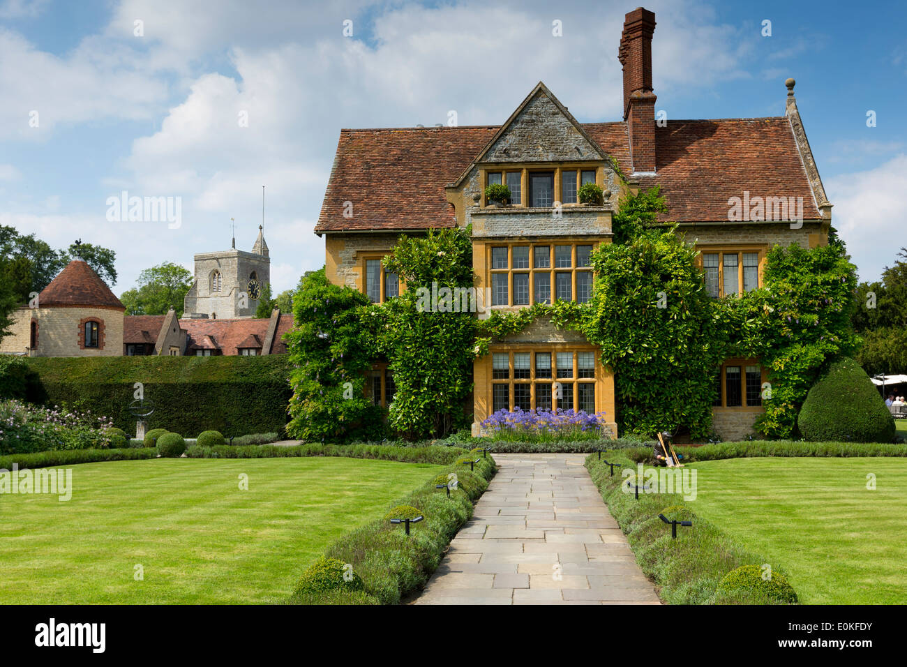Raymond Blanc, l'hôtel Le Manoir aux Quat' Saisons dans l'Oxfordshire, UK Banque D'Images