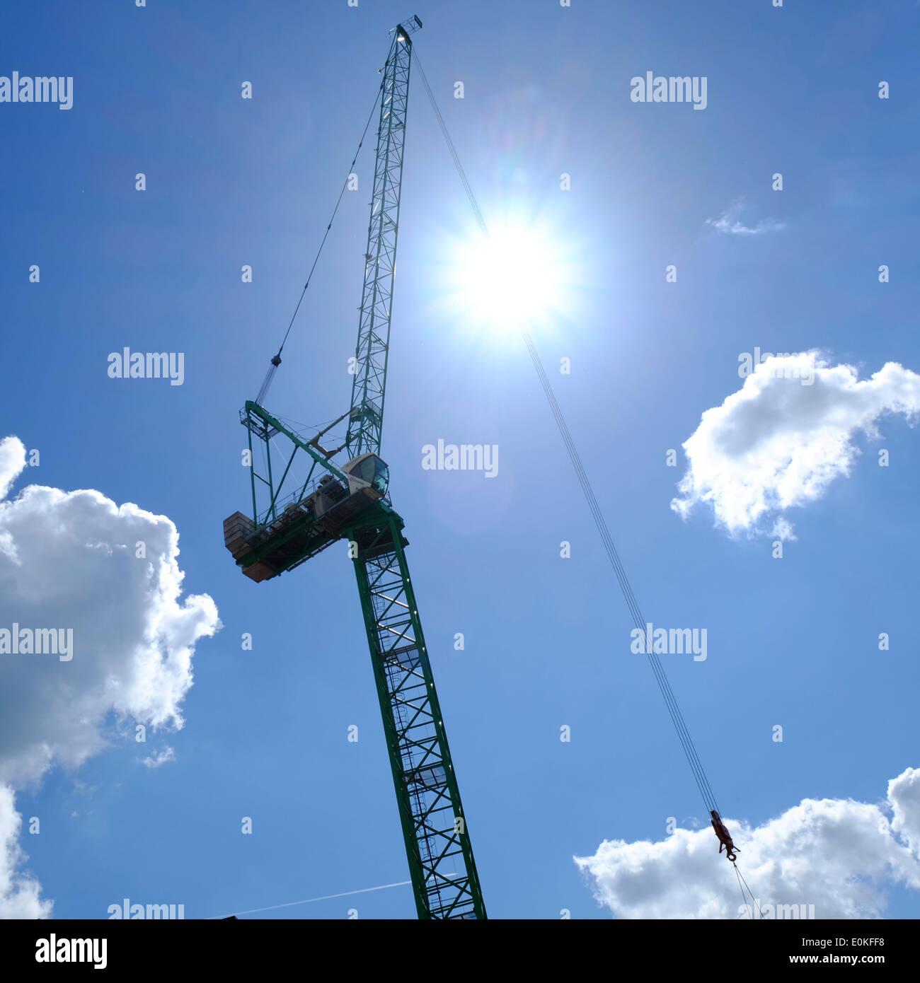 Crane at construction site à Luton Banque D'Images