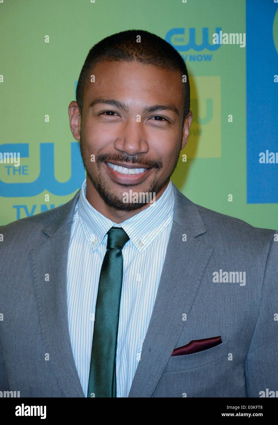 Charles Michael Davis à arrivés pour la CW Network Upfront 2014 Présentation, l'hôtel de Londres, New York, NY Le 15 mai 2014. Photo par : Derek Storm/Everett Collection Banque D'Images