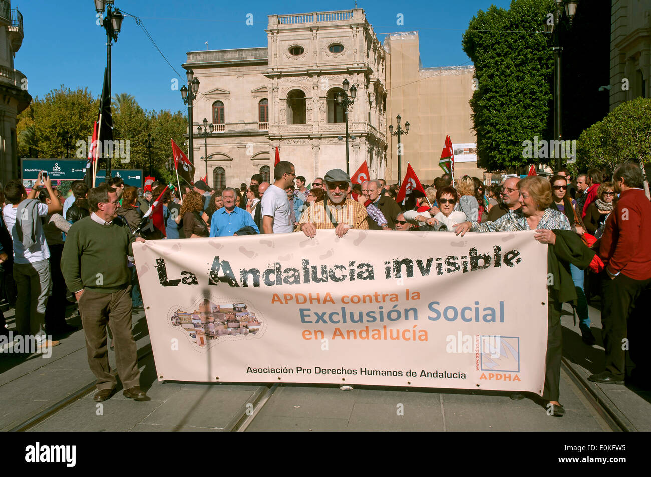 Grève générale, le 14 novembre 2012, Séville, Espagne, Europe Banque D'Images