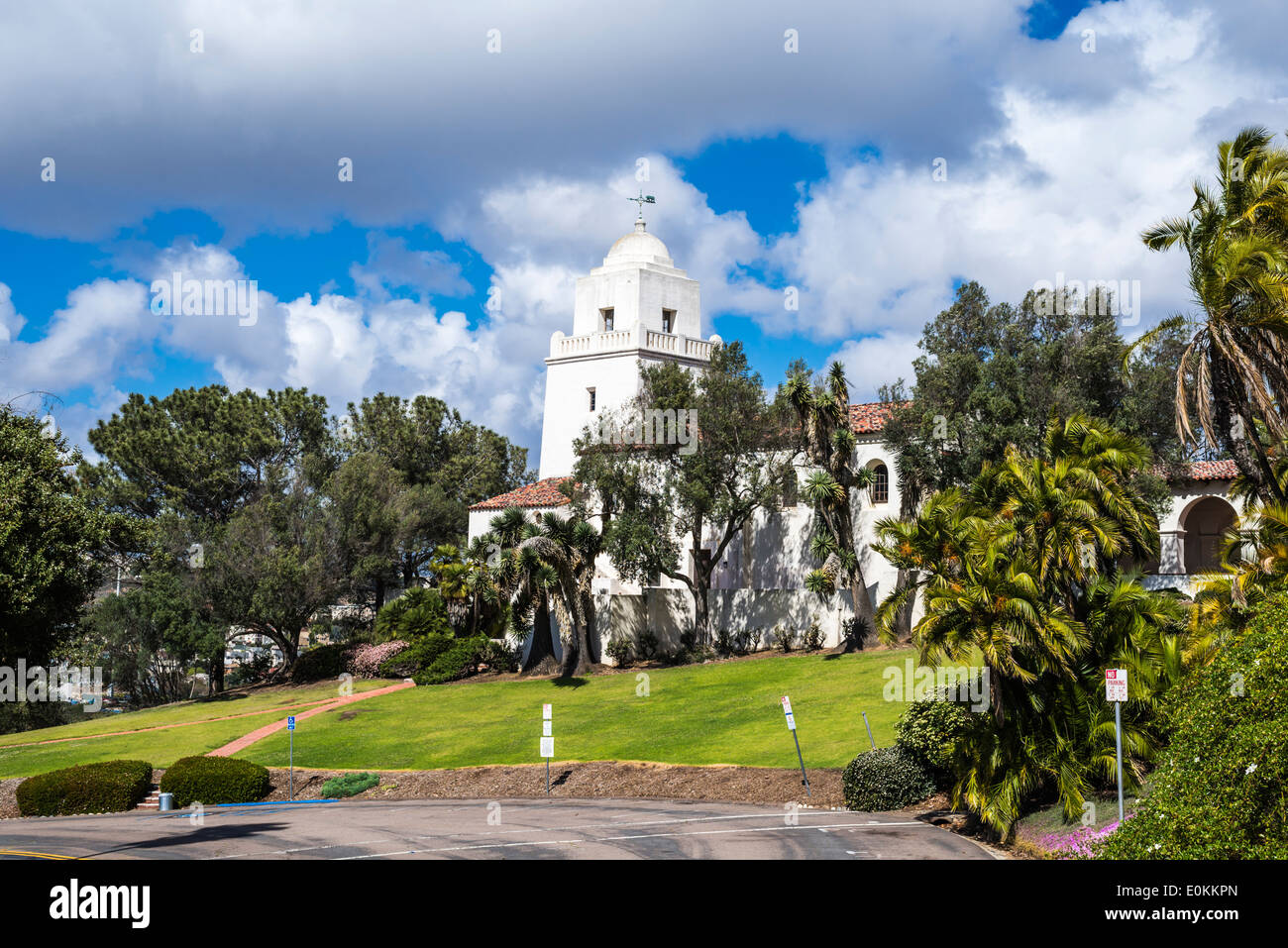 Bâtiment Du Musée Juníper Serra à Presidio Park. San Diego, Californie, États-Unis. Banque D'Images
