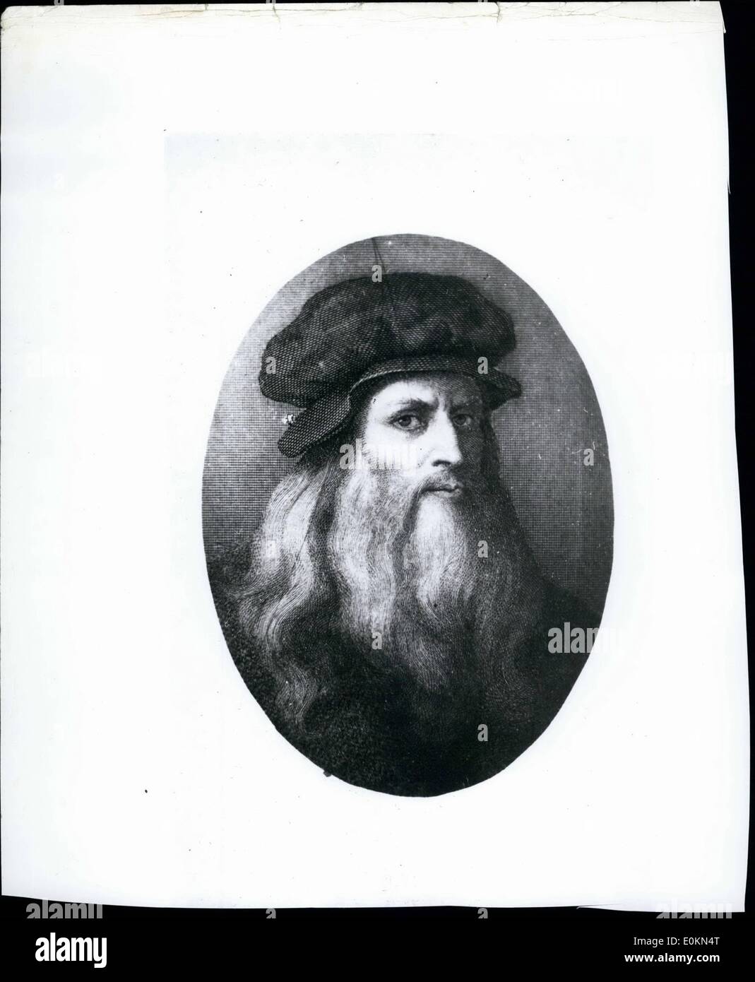 01 janv., 1914 - Leonardo da Vinci, né le 15 avril 1452, est mort le Style 2 mai 1519. Banque D'Images