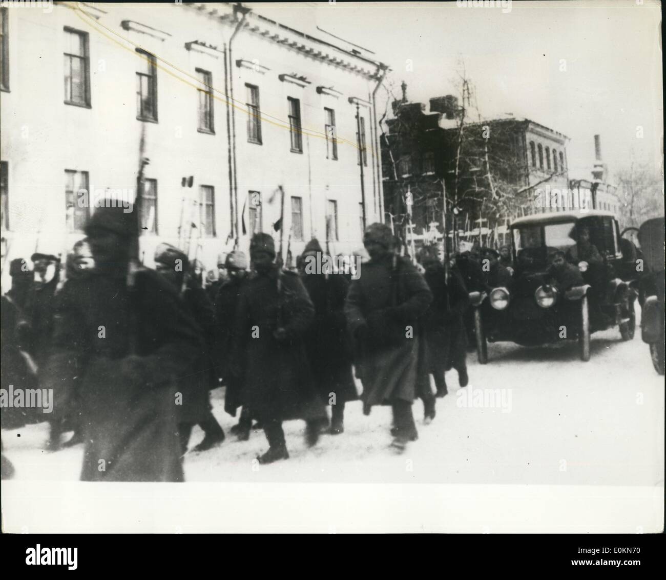 Oct 15, 1917 - Leningrad, Russie - une scène après les combats dans une section centrale de Moscou pendant la Révolution d'octobre quand Banque D'Images