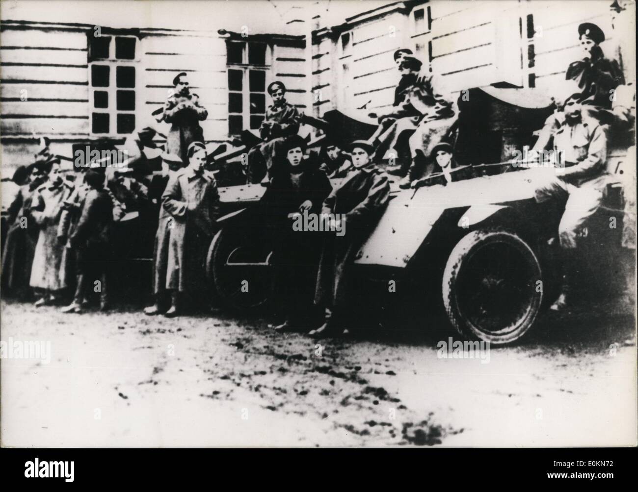 Oct 15, 1917 - Leningrad, Russie - une scène après les combats dans une section centrale de Moscou pendant la Révolution d'octobre quand Banque D'Images