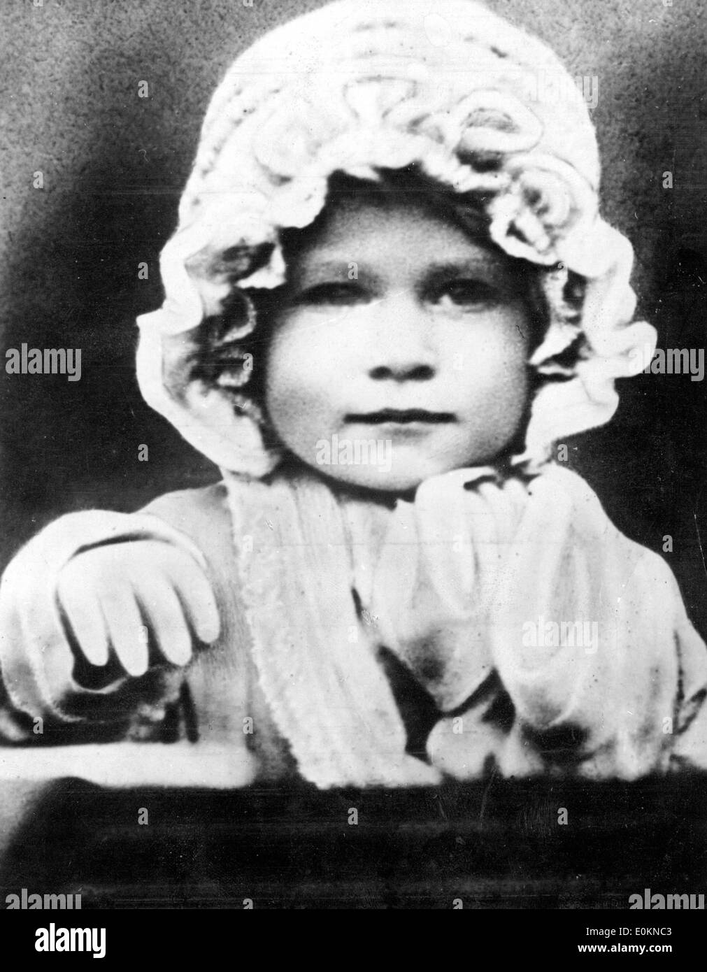 La reine Elizabeth II comme un bébé à Londres, Angleterre Banque D'Images