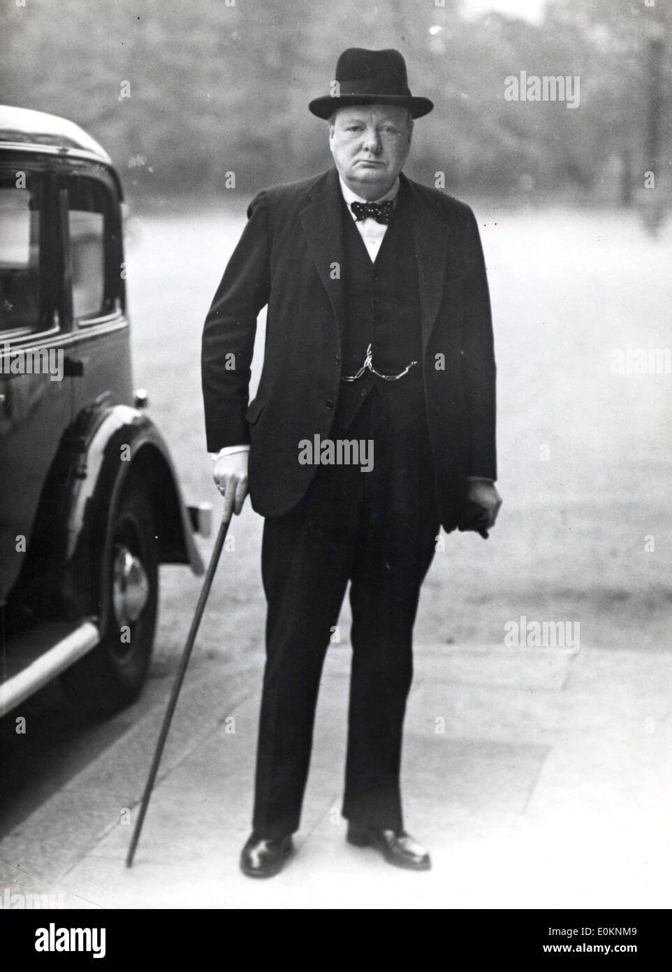 Le premier ministre Sir Winston Churchill Banque D'Images