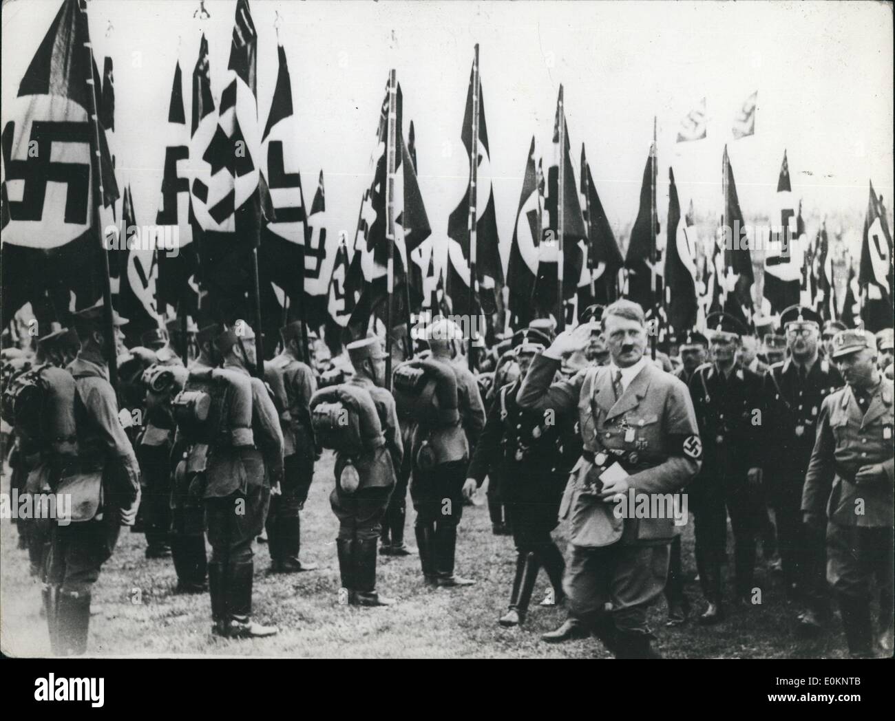 00 déc., 1933 - Hitler à Nuremberg Banque D'Images